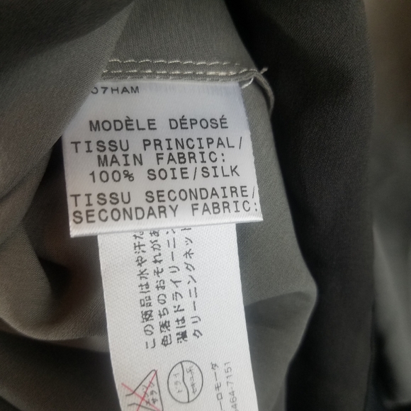 PAULE KA Silk Beaded Blouse with Tie-Neck Size 40 - Picture 6 of 6